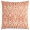 Edge Collections - 22-inch H x 22-inch W x 6.25-inch D - Orange - Textured Decorative Throw Pillow - 1 Piece